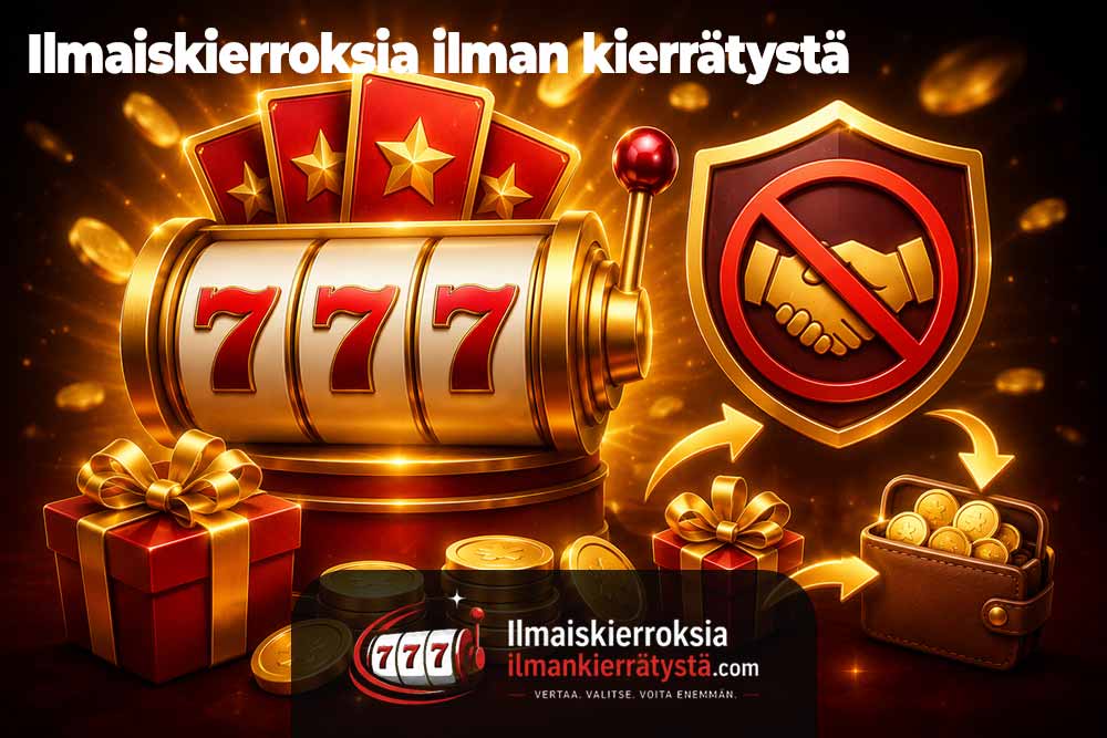Ilmaiskierroksia ilman kierrätystä löytyy monilta kasinoilta